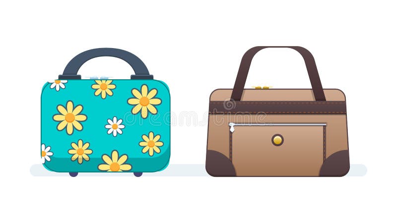 Sacs à main de dames pour les femmes, filles, pour faire des emplettes, voyages, promenades quotidiennes illustration de vecteur Sacs à main de dames pour les femmes, filles, pour faire des emplettes, voyages, promenades quotidiennes illustration de vecteur