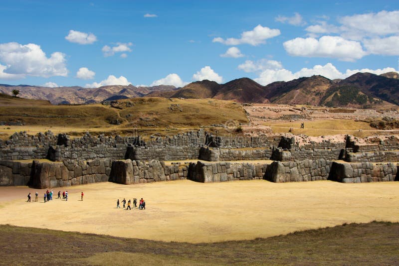 Sacsayhuaman Cusco royalty-vrije stock fotografie Sacsayhuaman Cusco royalty-vrije stock fotografie