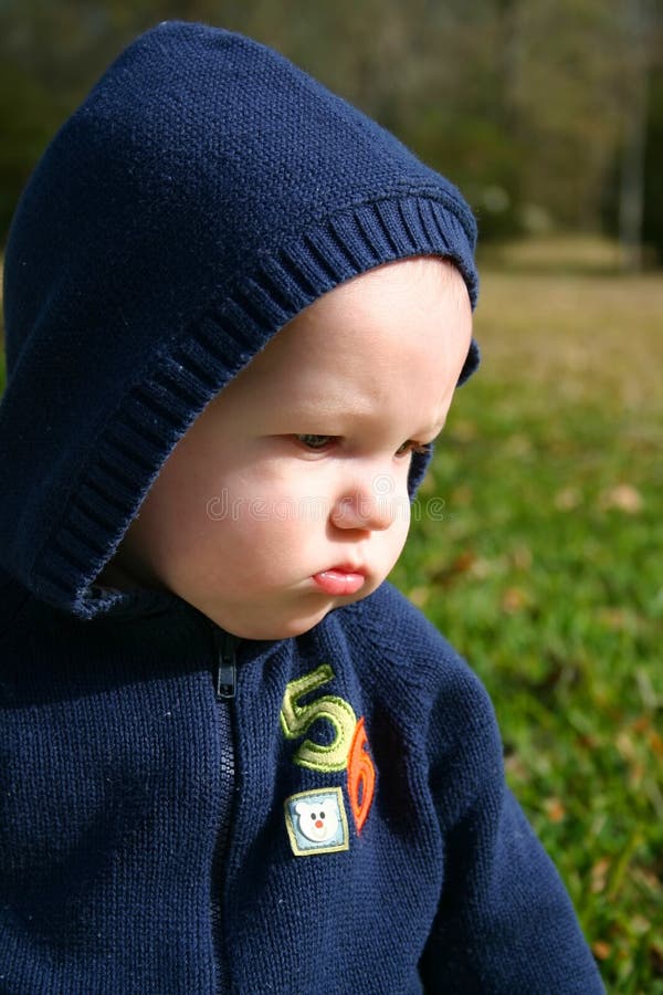 Sad baby boy stock image. Image of emotion, baby, outside 3202719