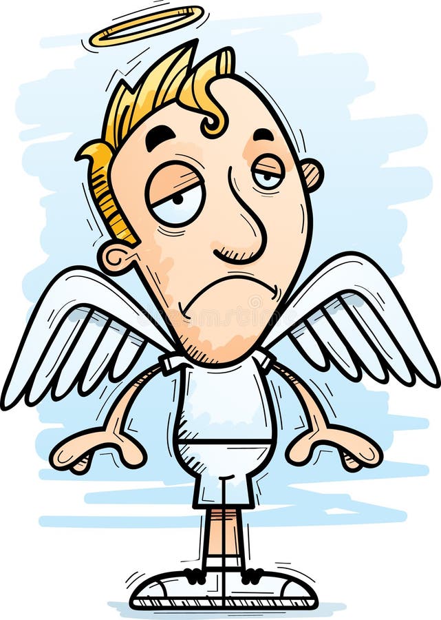 Sad Cartoon Angel