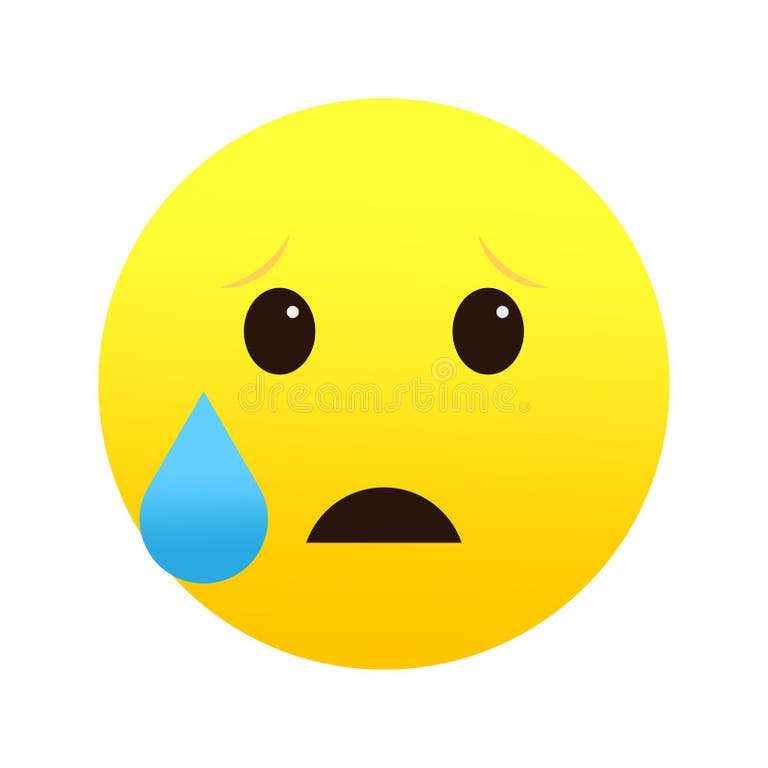 Sad Face Emoji Crying Stock Illustrations – 3,925 Sad Face Emoji Crying