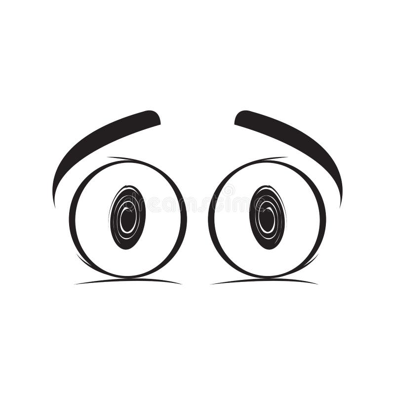 Sad eyes cartoon stock vector. Illustration of symbol 132695049