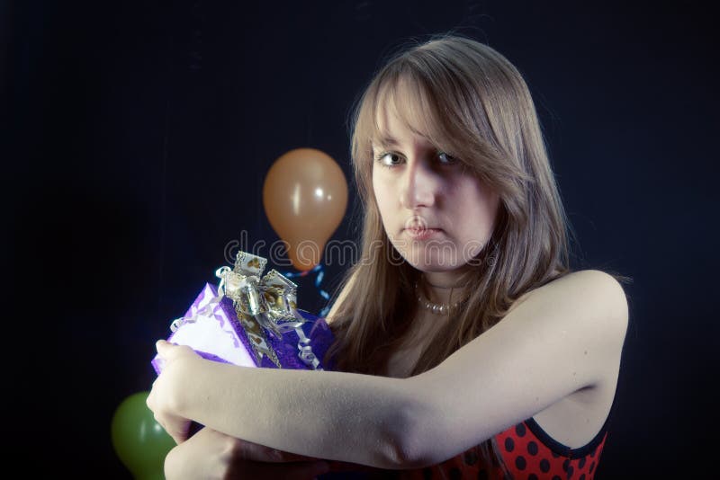 Sad Girl Gift Box Stock Photos Download 674 Royalty Free Photos
