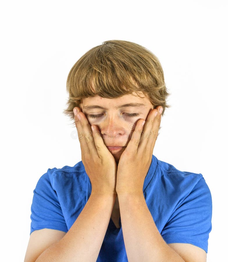 a boy sad in a bad mood, Stock Photo, Picture And Rights Managed Image.  Pic. OSP-006326ORADC | agefotostock