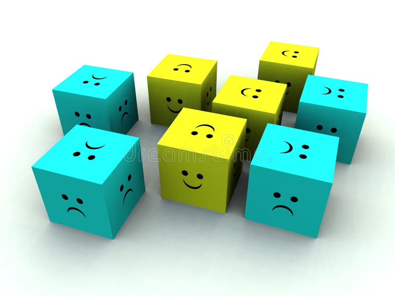 Sad And Happy Cube 4