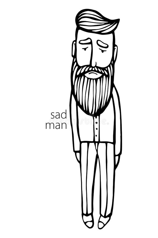 Sad Hipster with Beard. Hand-Drawn Doodle. Vector Illustration - Stock Vector. Hand Drawn Cartoon Character Stock Vector - Illustration of collection, face: 211746812 Sad Hipster with Beard. Hand-Drawn Doodle. Vector Illustration - Stock Vector. Hand Drawn Cartoon Character Stock Vector - Illustration of collection, face: 211746812