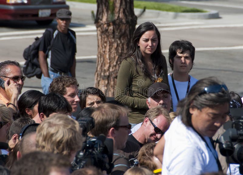 Michael Jackson fans gather in front of the UCLA Medical Center in his remembrance just after his death. Michael Jackson fans gather in front of the UCLA Medical Center in his remembrance just after his death.