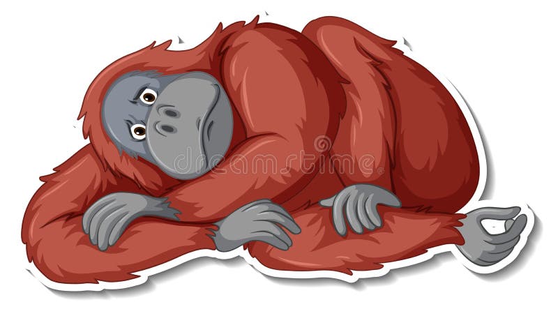 Sad Orangutan Stock Illustrations – 58 Sad Orangutan Stock Illustrations,  Vectors & Clipart - Dreamstime