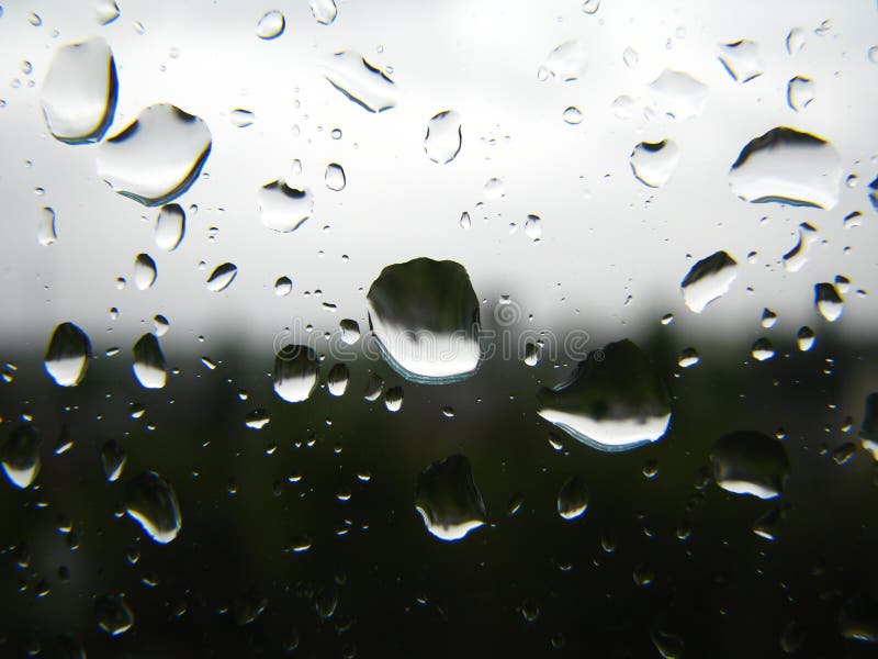 Sad Rain Drops Window Black White Stock Photos Download 146