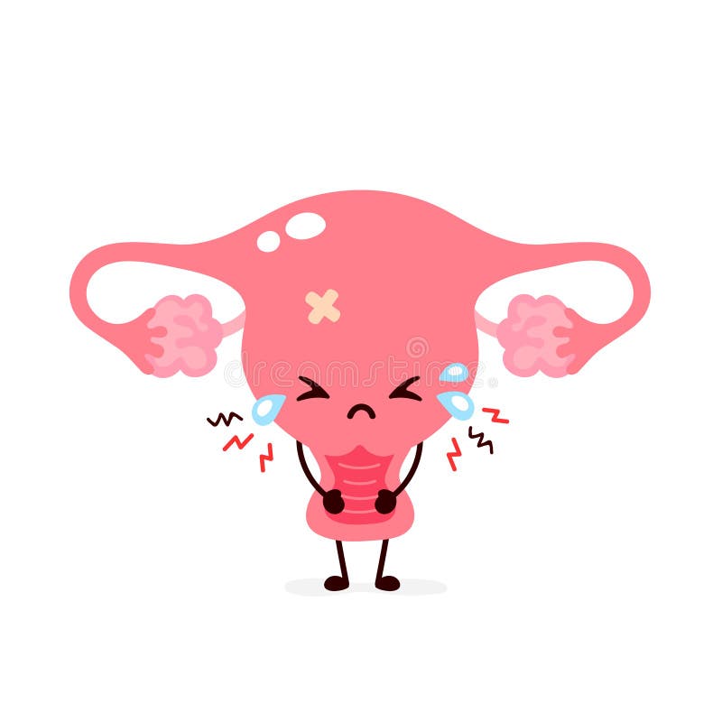 Cute, funny happy pink panties and menstrual pad. Vector hand