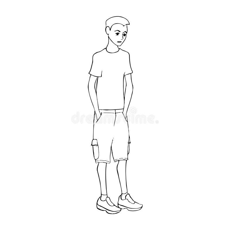 Sad Teenage Boy Silhouette Stock Illustrations – 85 Sad Teenage Boy ...