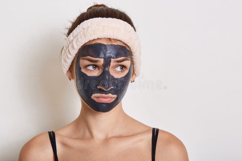 Sad Mask White on Headband Sad Mask White on Headband