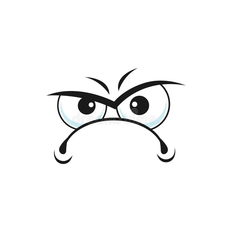 Upset emoticon stock vector. Illustration of icon, annoyed - 43893271