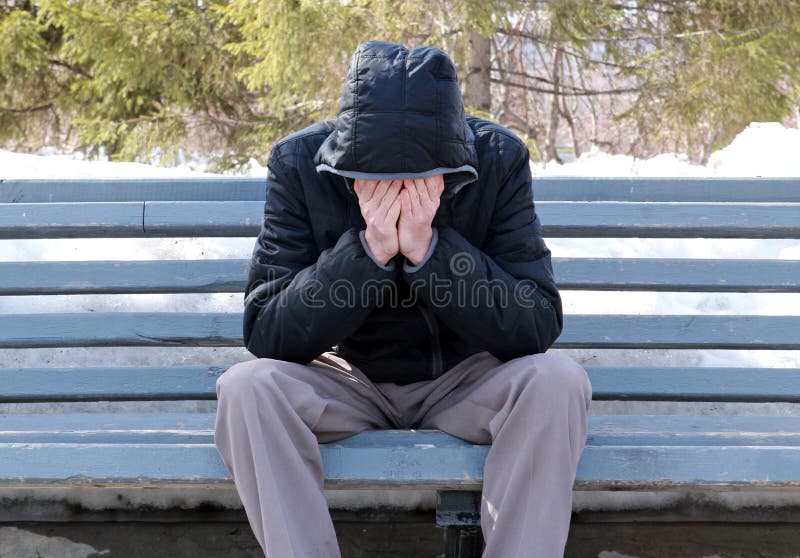 Sad Man Bench Stock Photos - Download 1,611 Royalty Free Photos