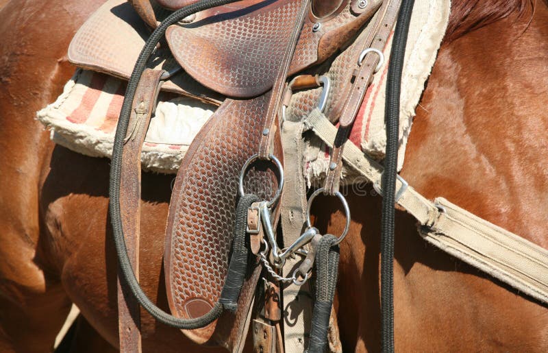 Saddle royalty free stock photo