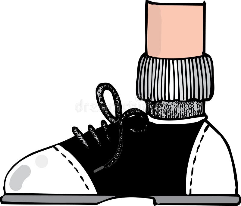 Saddle shoe cartoon