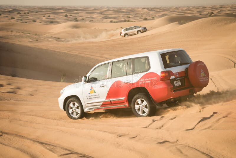 Safari do deserto perto de Dubai, UAE fotografia de stock royalty free Safari do deserto perto de Dubai, UAE fotografia de stock royalty free