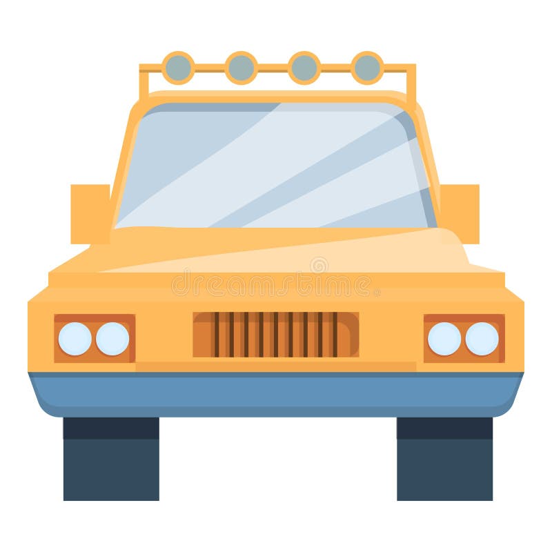  Safari Moderno Jeep Icono Estilo De Dibujos Animados Ilustración del Vector