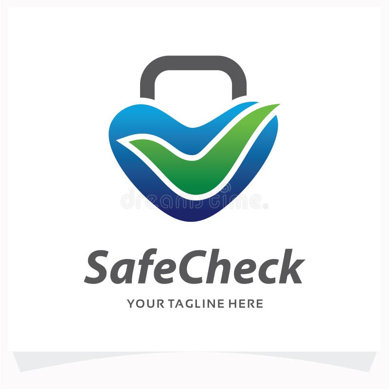 Safe Check Logo Design Template Stock Vector Illustration of business