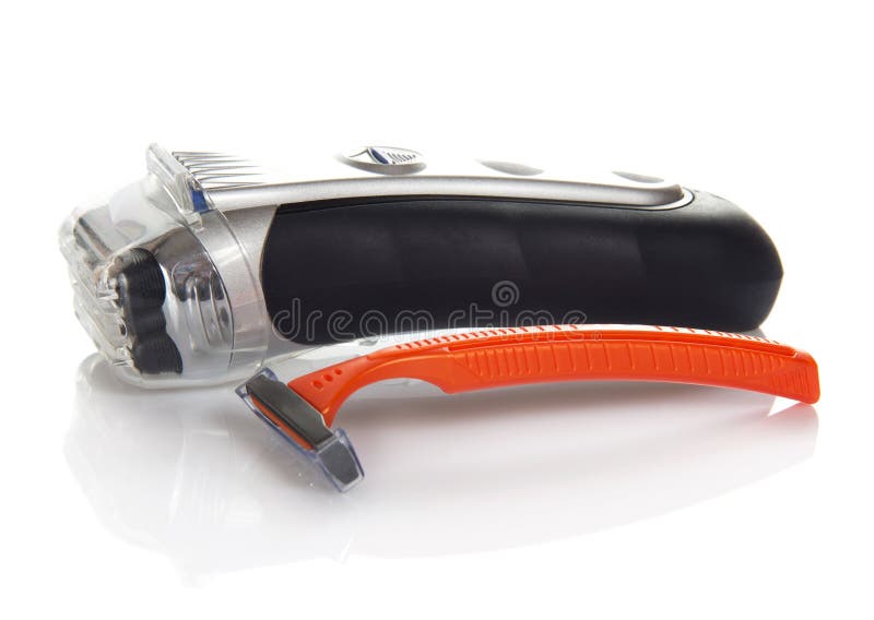 The Safe and Electric Razor Stock Photo Image of beard, plastic 42070886