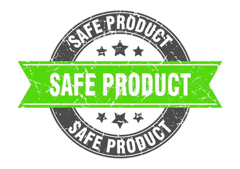 Safe product stamp stock vector. Illustration of white 196538735