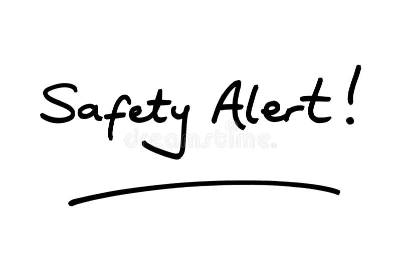 Safety Alert stock photo. Image of memo, message, cautious 206214326