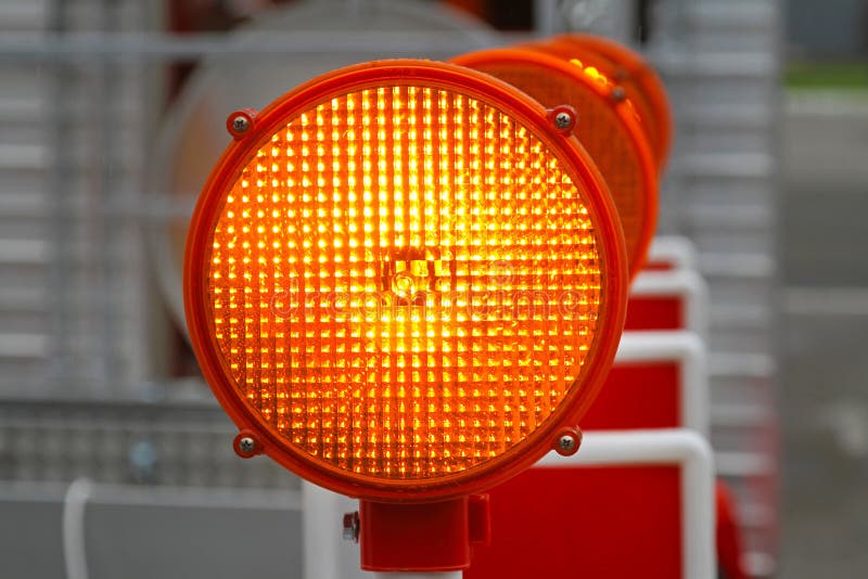Safety amber light stock image. Image of amber, construction 29436461