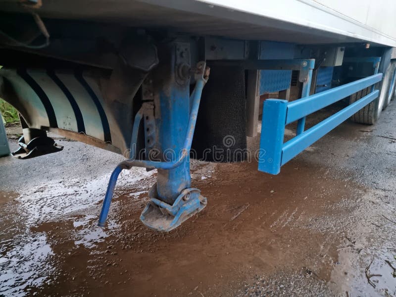 The Safety Bars To Stop People and Cyclist Falling Under . Stock Image