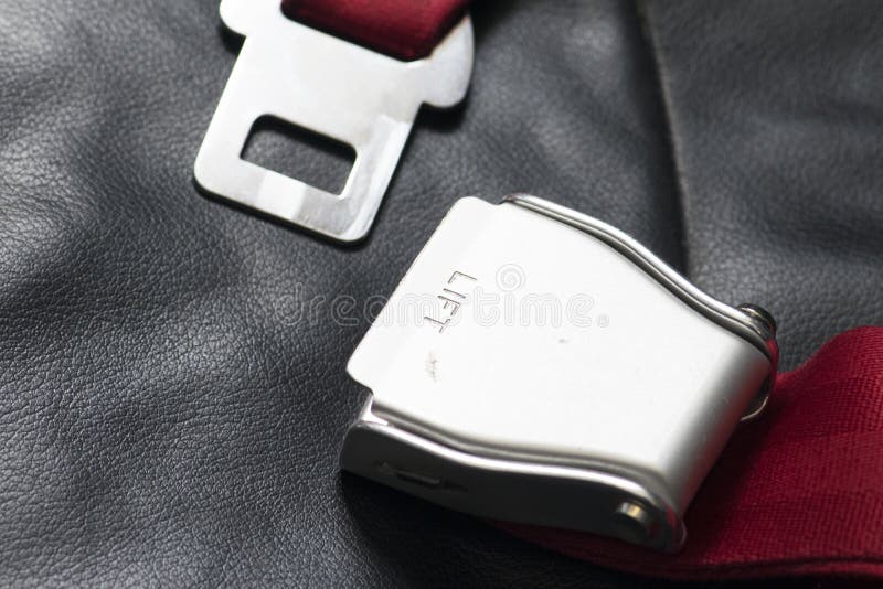 Safety Belt on Seat Airplane Stock Photo Image of seat, black 267867692