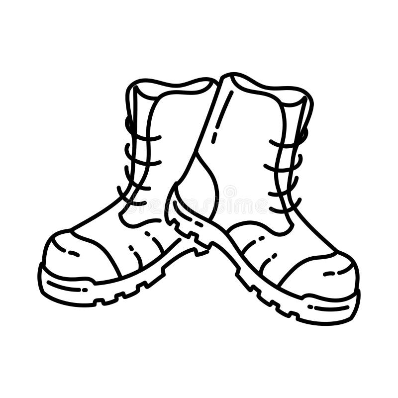 Safety boots sign stock illustration. Illustration of boots - 6887817