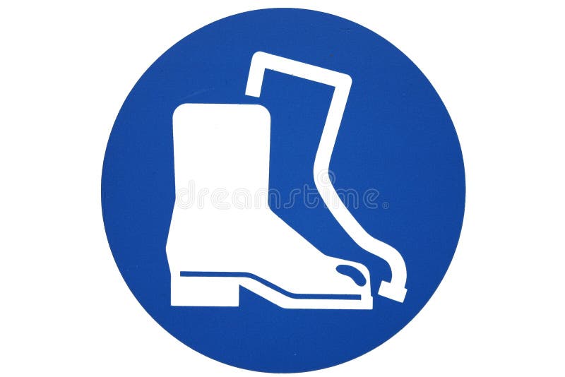 Safety boots sign