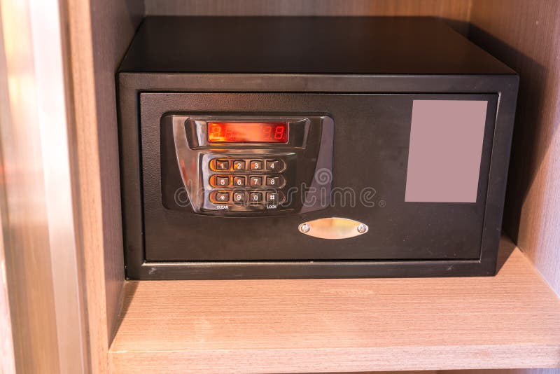 Safety Box With Electronic Lock ( Filtered Image Processed Vintage