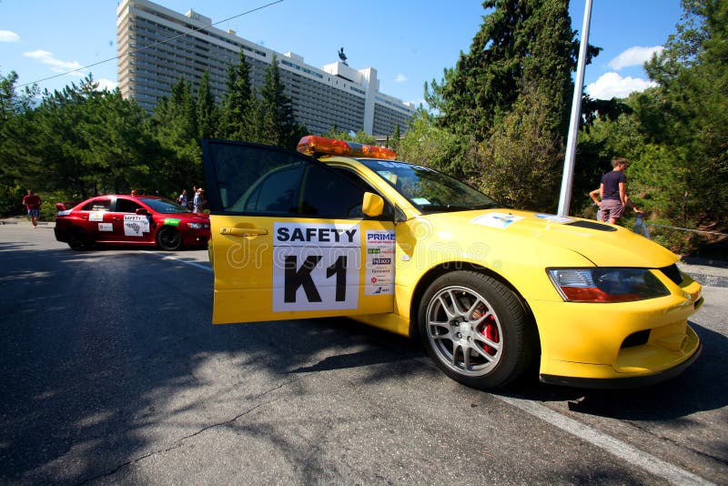Safety Car on IRC PRIME Yalta Rally 2012 Editorial Photo Image of