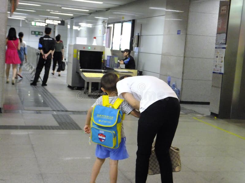 Safety Check of Subway Station Editorial Photography Image of work