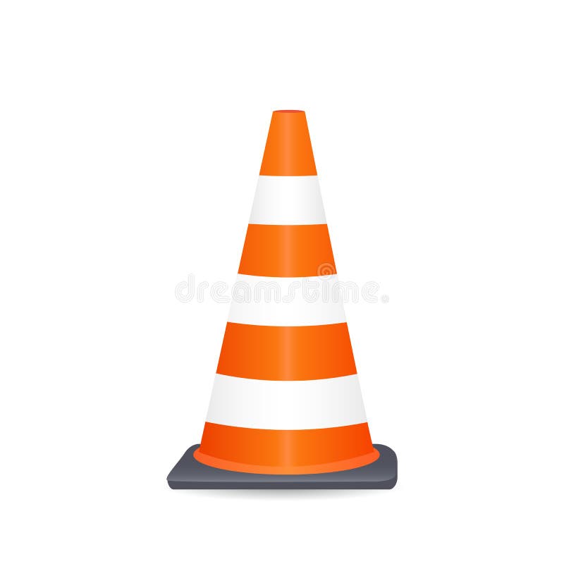 Safety Cones stock vector. Illustration of boundary, barrier - 41789342