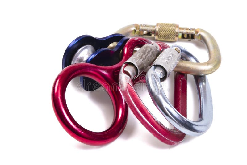 Safety Equipment for Rockclimbing Stock Photo Image of number