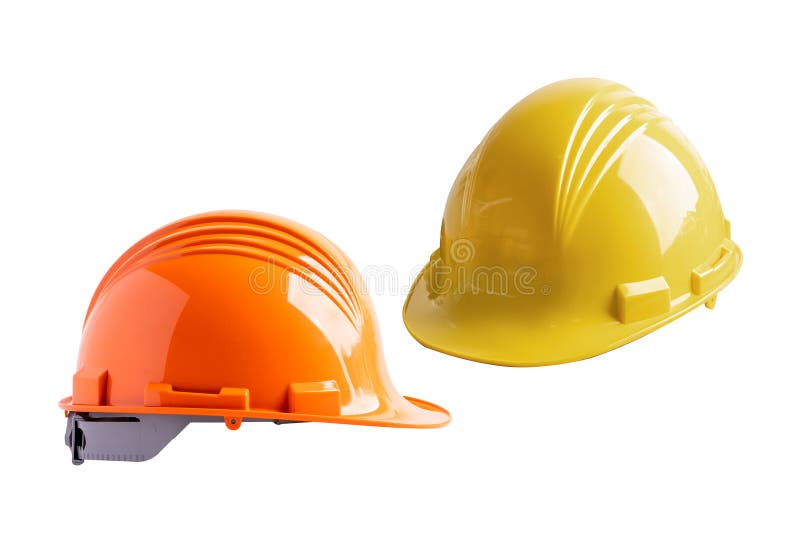 Safety First Hard Helmet Hat Isolated on White Background Stock Image ...