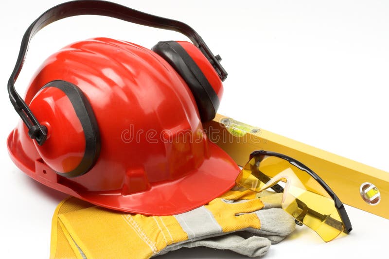 Safety gear stock photo. Image of head, protective, careful 10570678