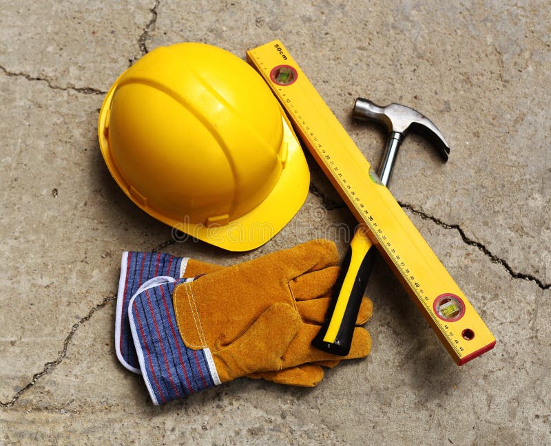 Safety gear kit stock photo. Image of protection, glove 25771300