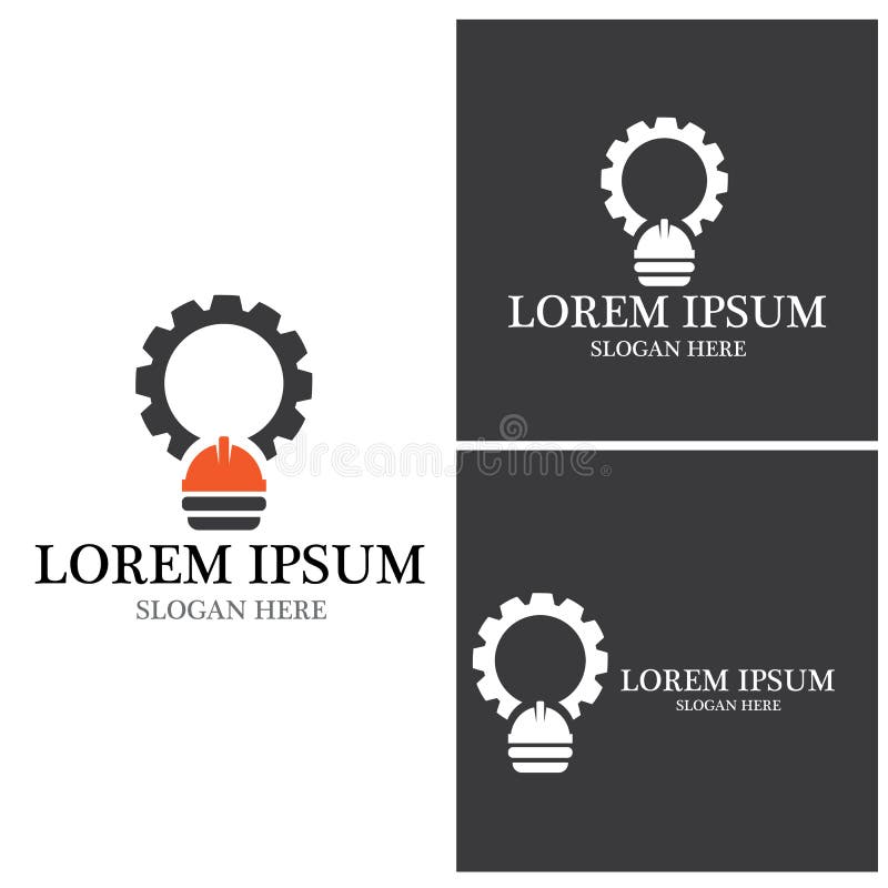 Safety Helmet Industry Logo Stock Illustration Illustration of vector