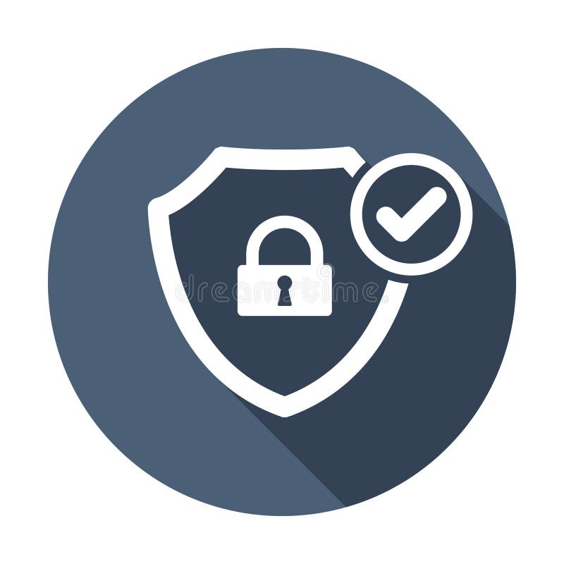 Safety Icon. Security Icon with Check Sign. Security Icon and Approved