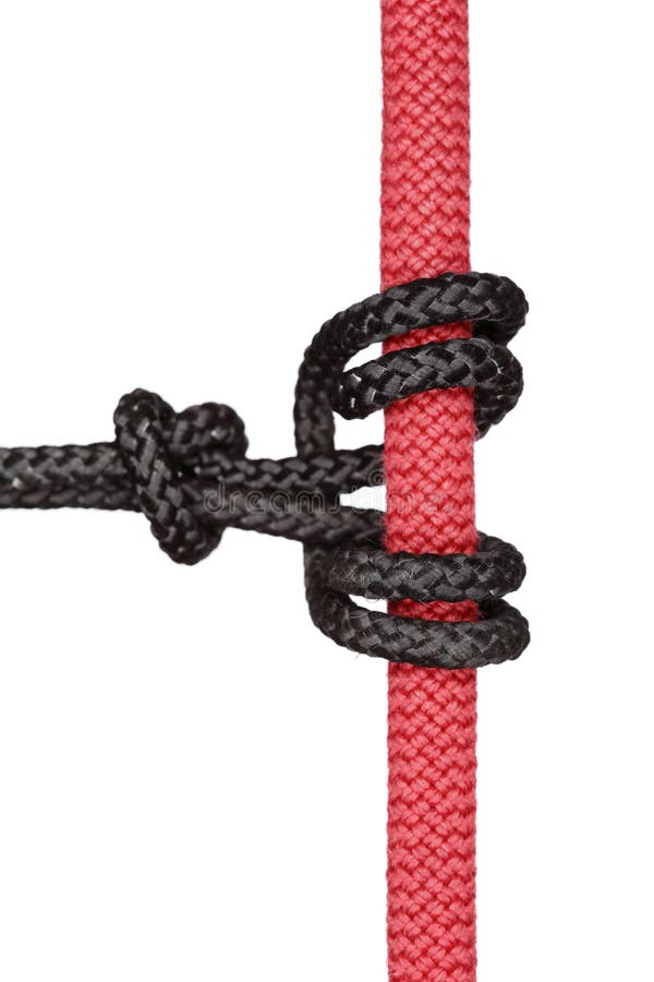Safety knot for climbing stock image. Image of bind, alpine - 43008121