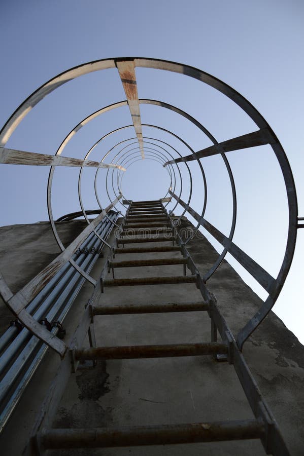 Safety metal ladder stock image. Image of outdoor, terrace 80611615