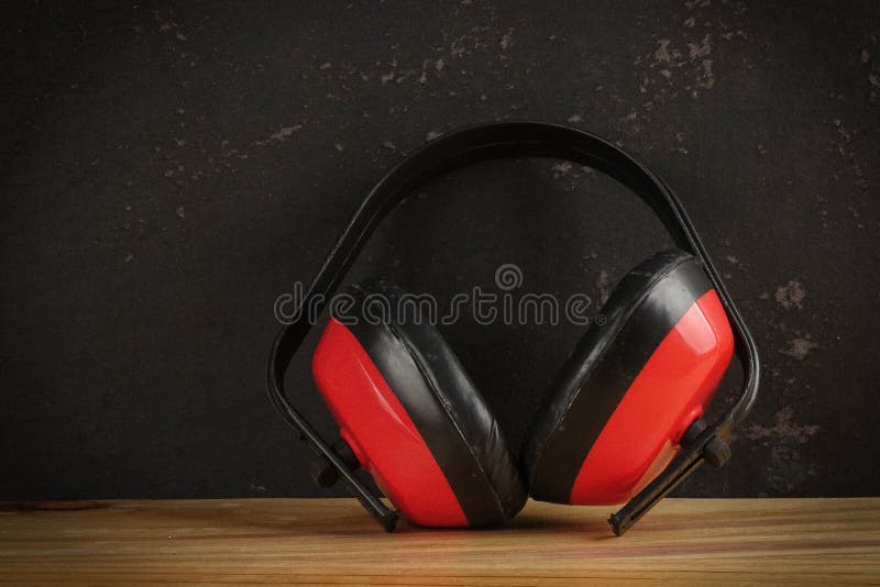 Safety Personal Protective EquipmentPPE on a rustic black background. royalty free stock photography