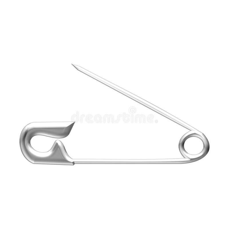 Safety pin stock vector. Illustration of clothes, element 42261450