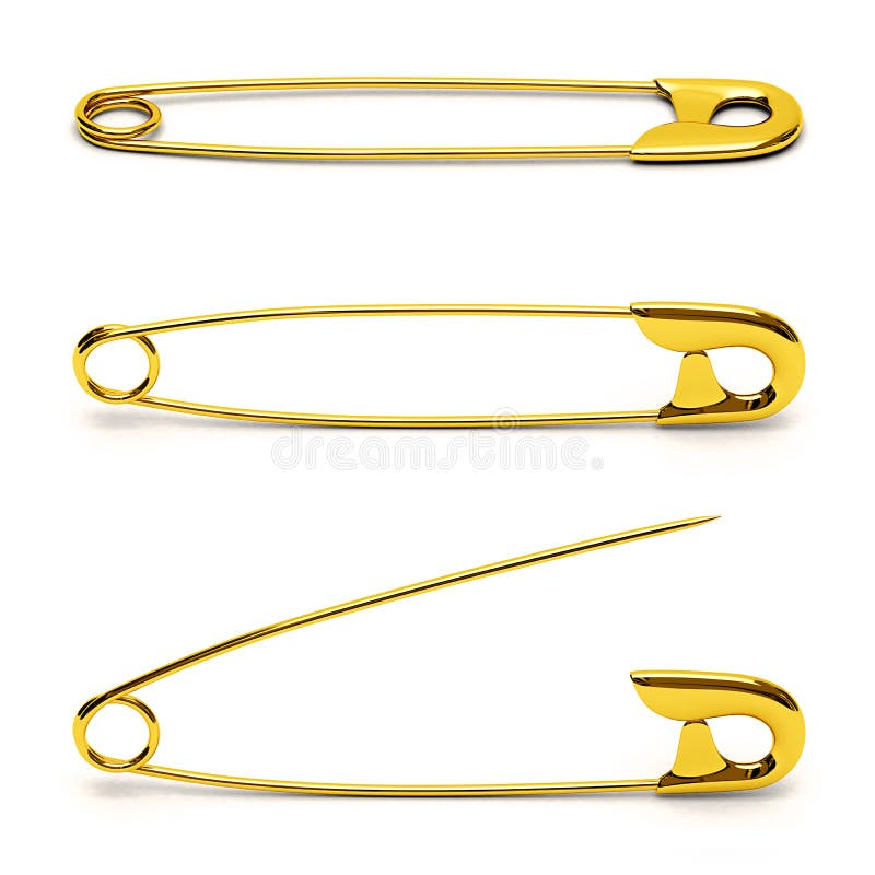 Safety Pin in gold