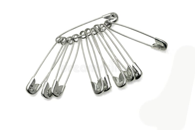 Safety pins stock photo. Image of small, needle, risk, open 989118