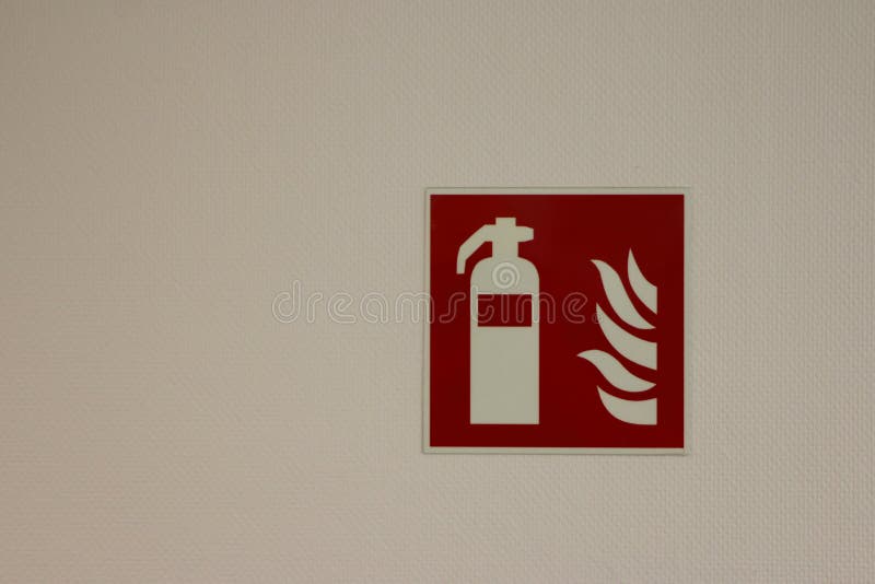 Safety sign for a fire extinguisher royalty free stock images Safety sign for a fire extinguisher royalty free stock images
