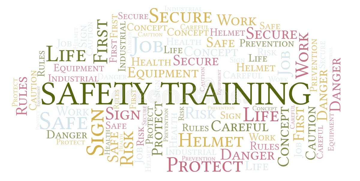 Safety Training Word Cloud Stock Illustrations 145 Safety Training