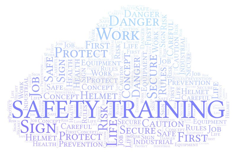 Safety Training Word Cloud. Stock Illustration Illustration of poster